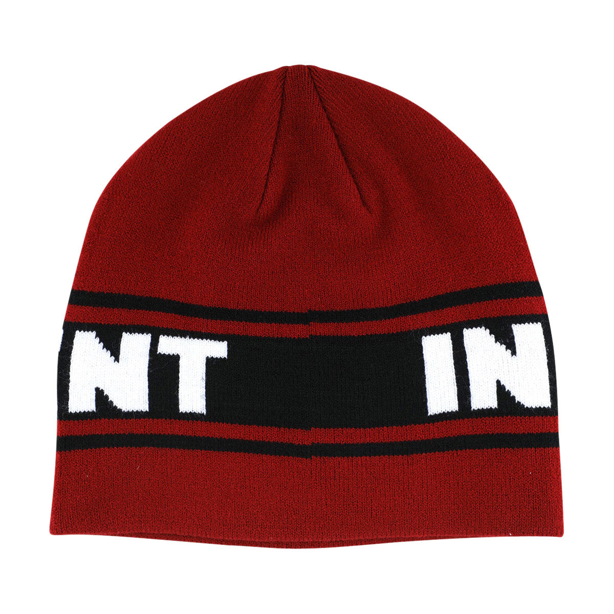 Independent Bar Logo Skull Beanie - Red image 2