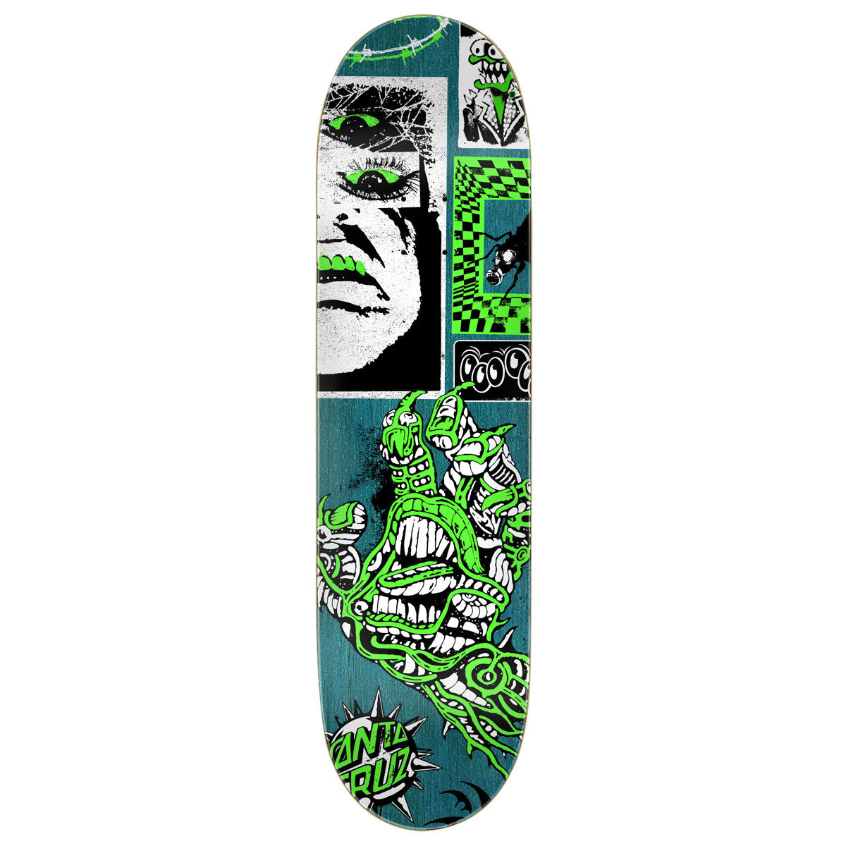 Santa Cruz Scourge Hand FeelBase Skateboard Deck - 8.00
