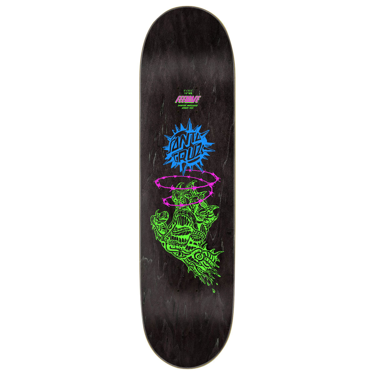 Santa Cruz Scourge Hand FeelBase Skateboard Deck - 8.00