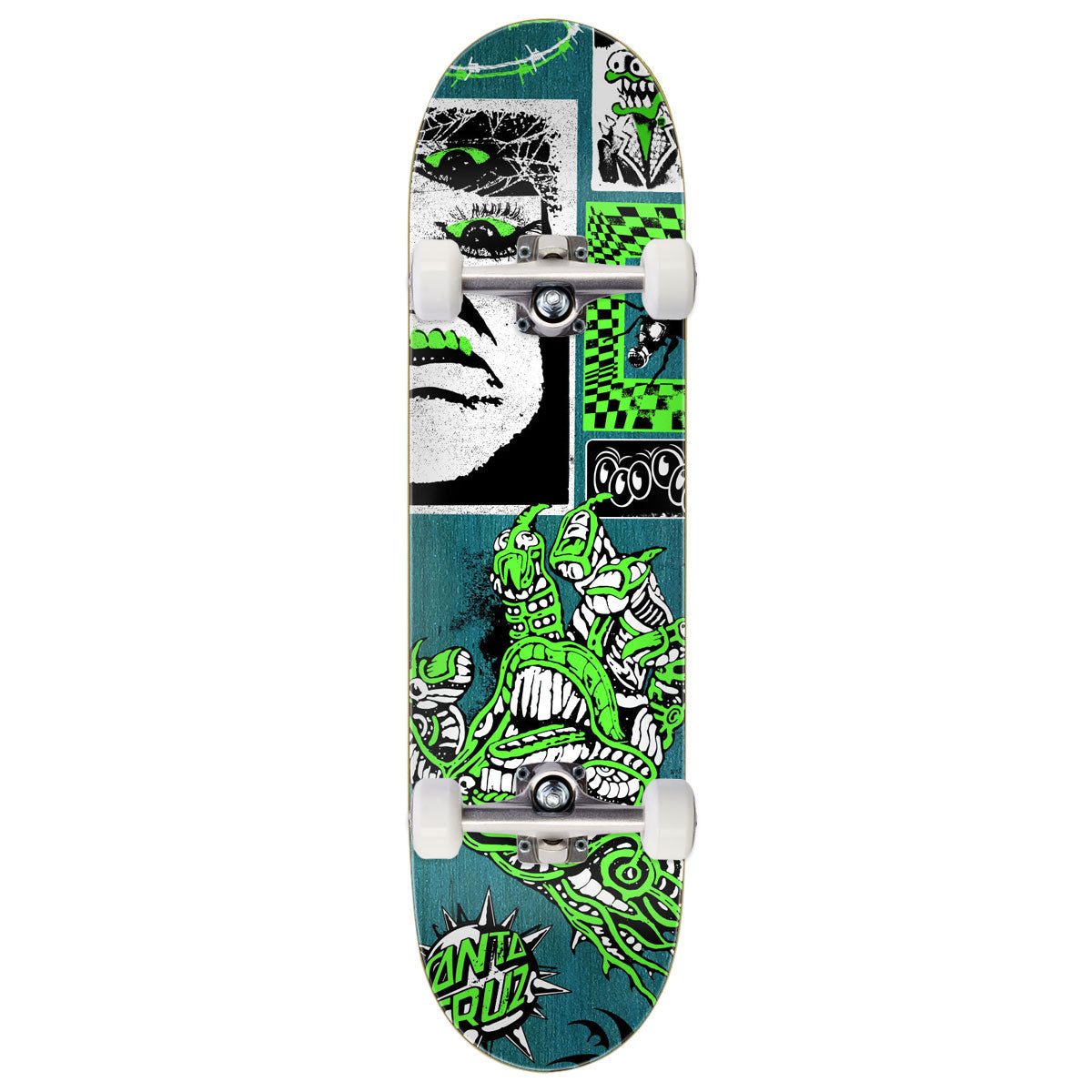 Santa Cruz Scourge Hand FeelBase Skateboard Complete - 8.00