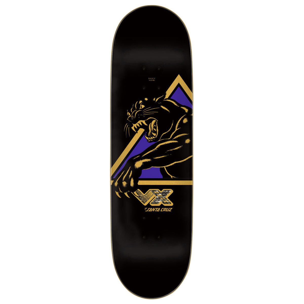 Santa Cruz Natas Shattered Panther 2026 VX Skateboard Complete - 9.00