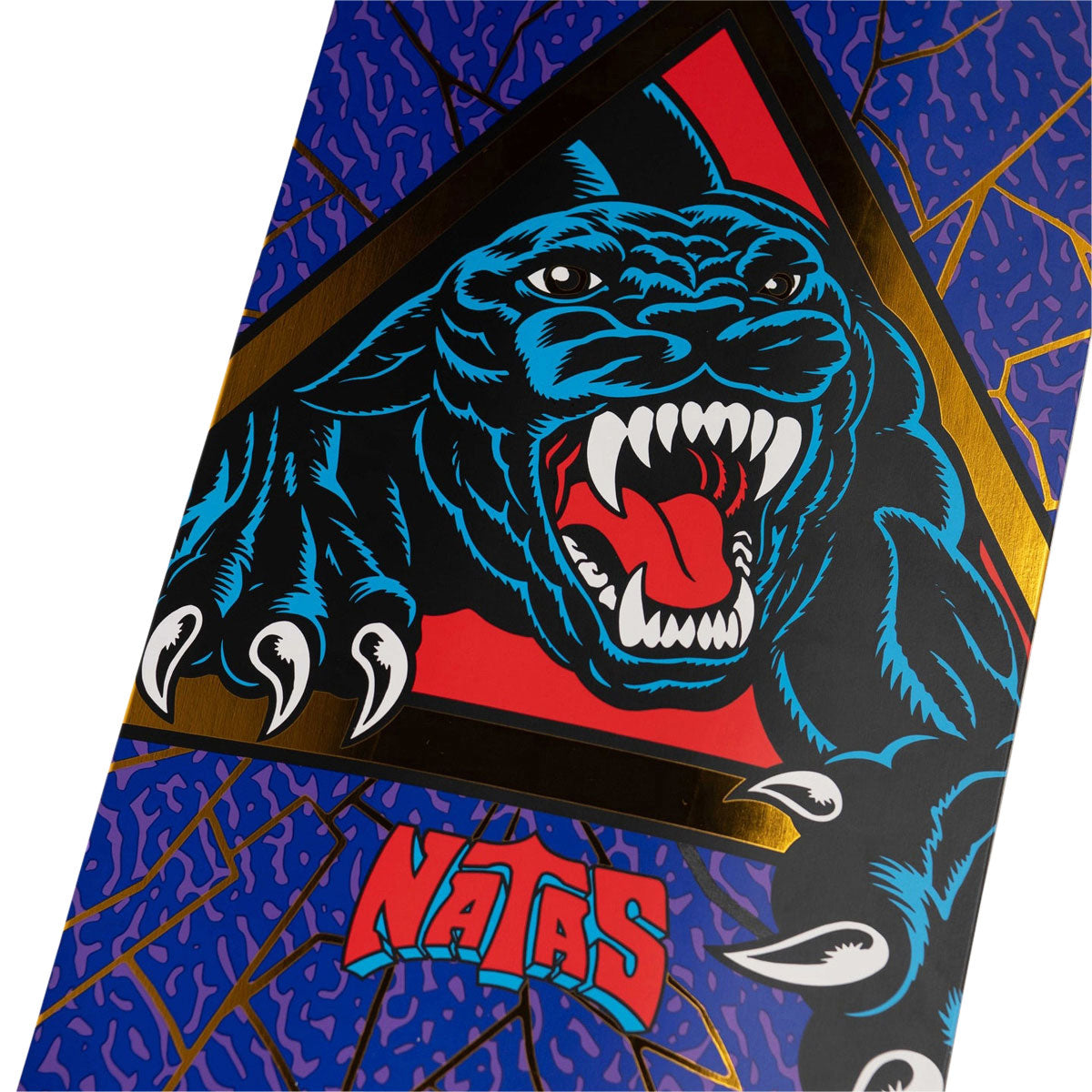 Santa Cruz Natas Shattered Panther 2026 VX Skateboard Deck - 9.00