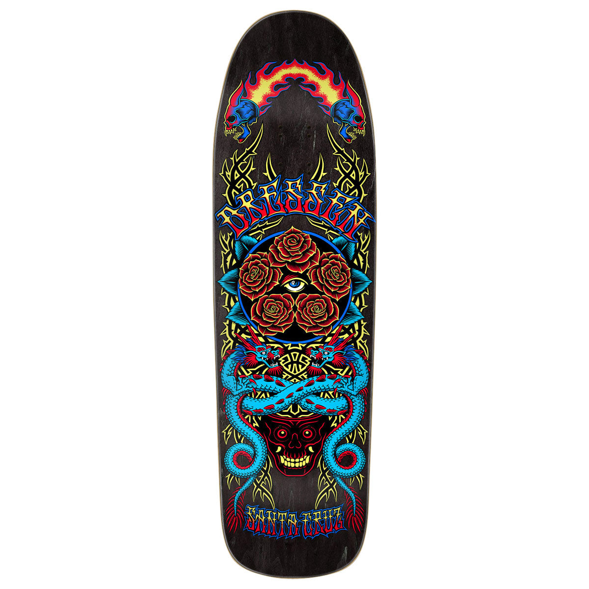Santa Cruz Dressen Rose Crew Five Pro Shaped Skateboard Deck - 9.30