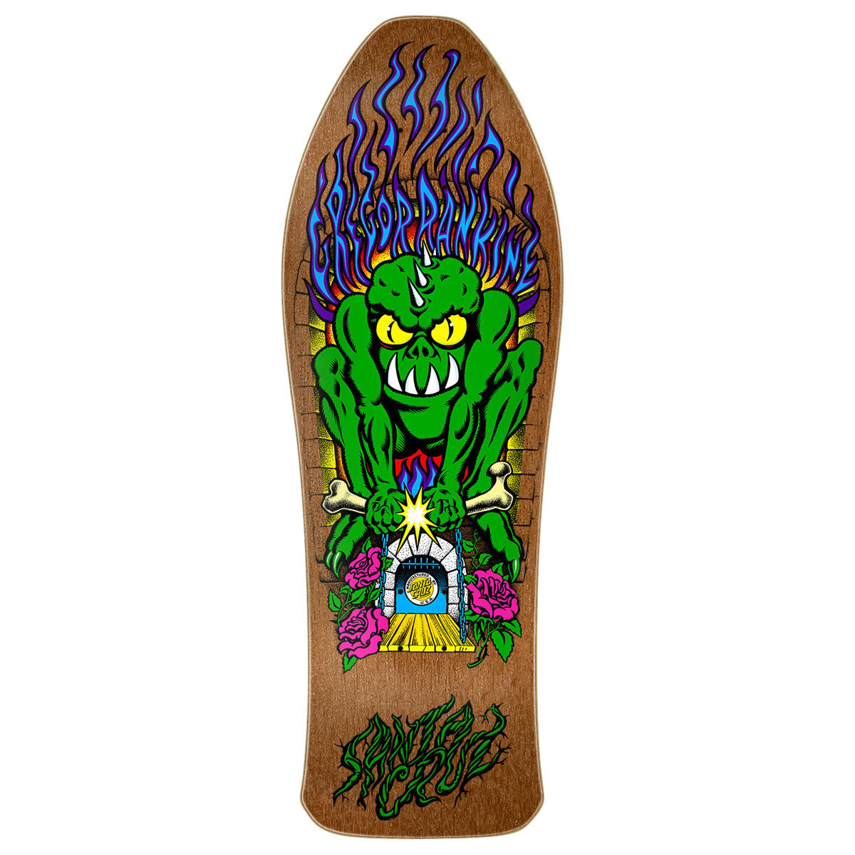 Santa Cruz Rankine Monster Reissue Skateboard Deck - 10.39