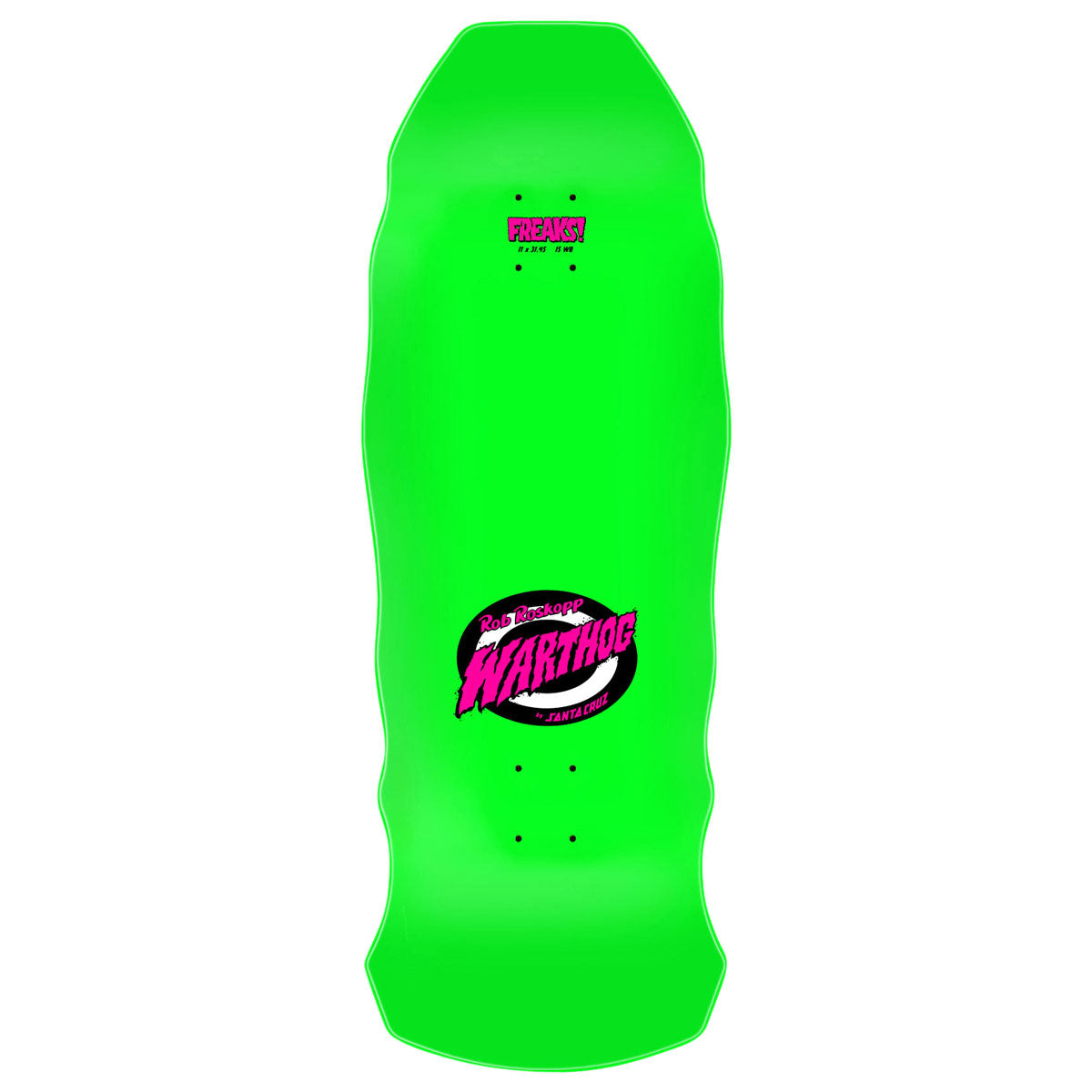 Santa Cruz Roskopp Warthog Freaks Skateboard Deck - 11.00