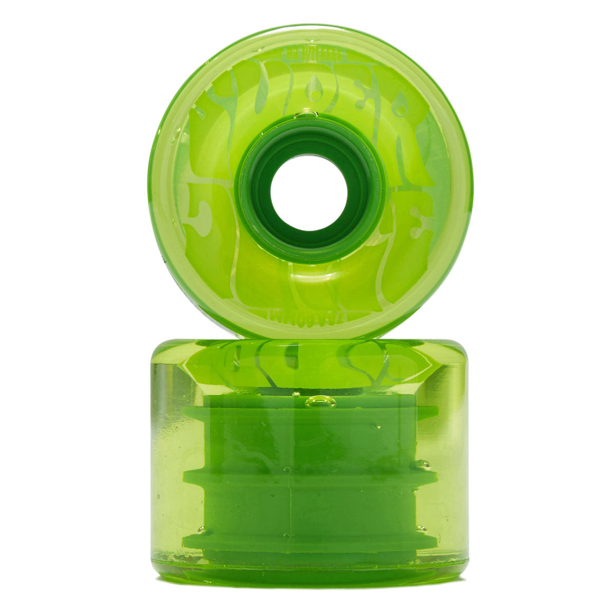 OJ Bubble Gum Super Juice 78a Skateboard Wheels - Transparent Green - 60mm image 2