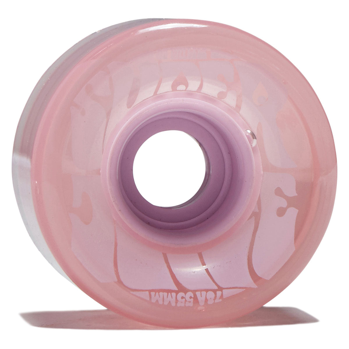 OJ Bubble Gum Mini Super Juice 78a Skateboard Wheels - Transparent Pink - 55mm image 1