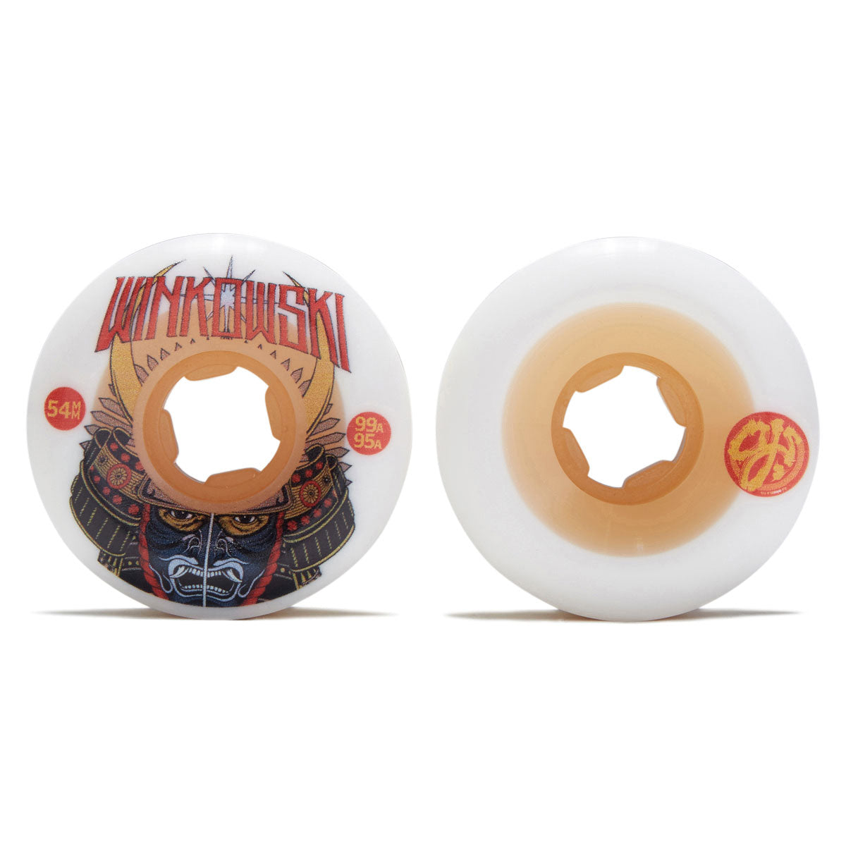OJ Eric Winkowski Samurai Double Duro Chubbies 99a/95a Skateboard Wheels - White - 54mm image 2