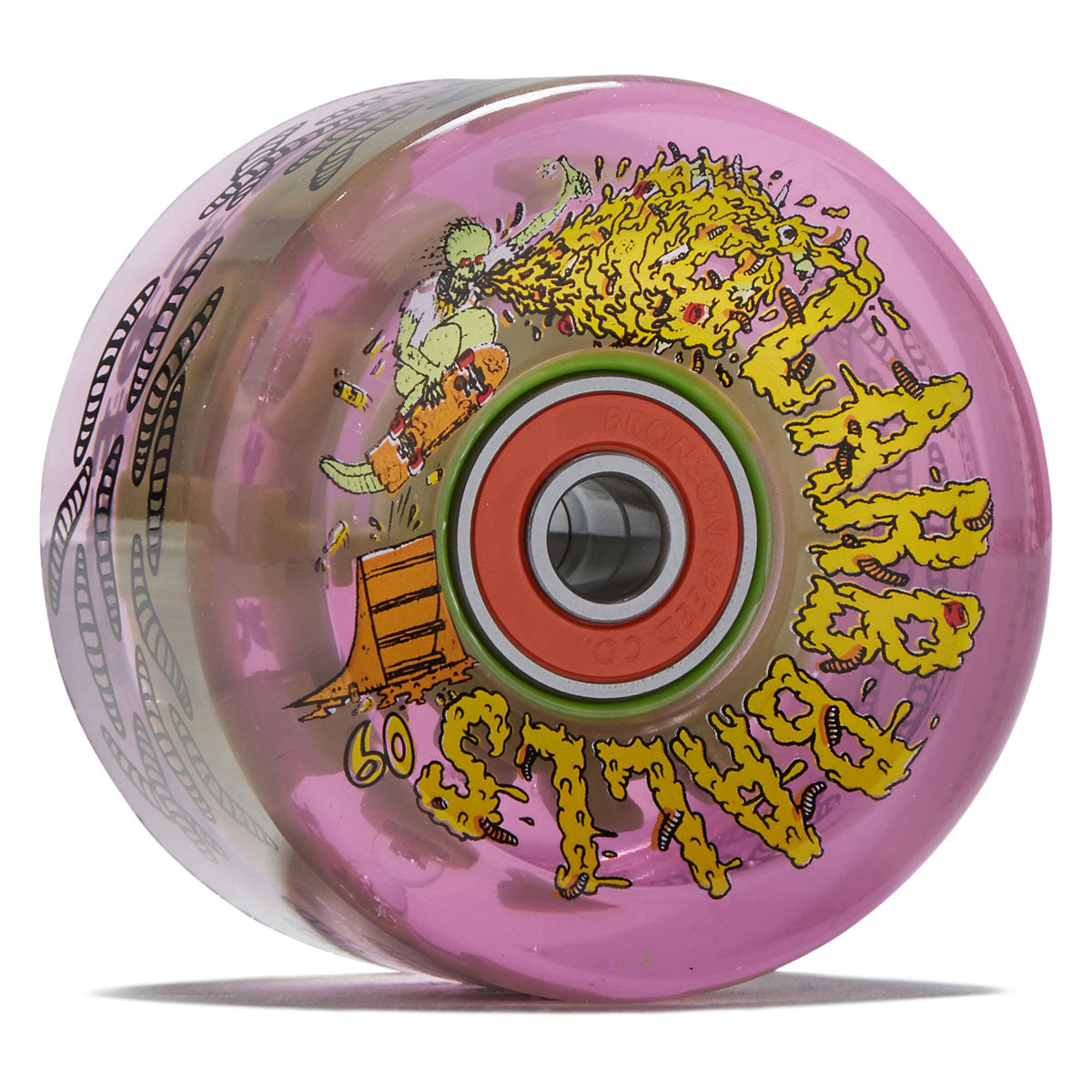 Slime Balls Sam Hitz Light Ups OG Slime 78a Skateboard Wheels - Purple - 60mm image 1