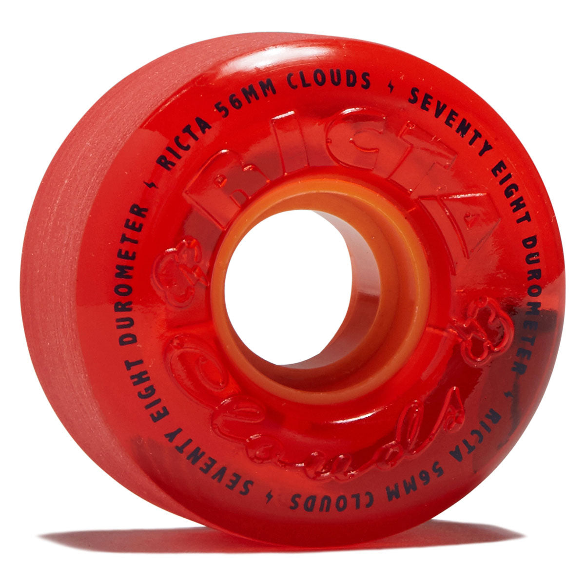 Ricta Clouds 78a Skateboard Wheels - Pink Citrus - 56mm image 1