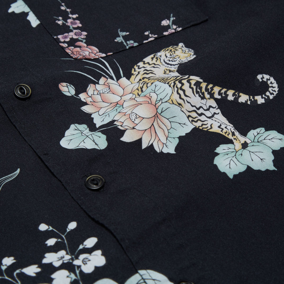 Roark Tiger Lotus Shirt - Black image 4