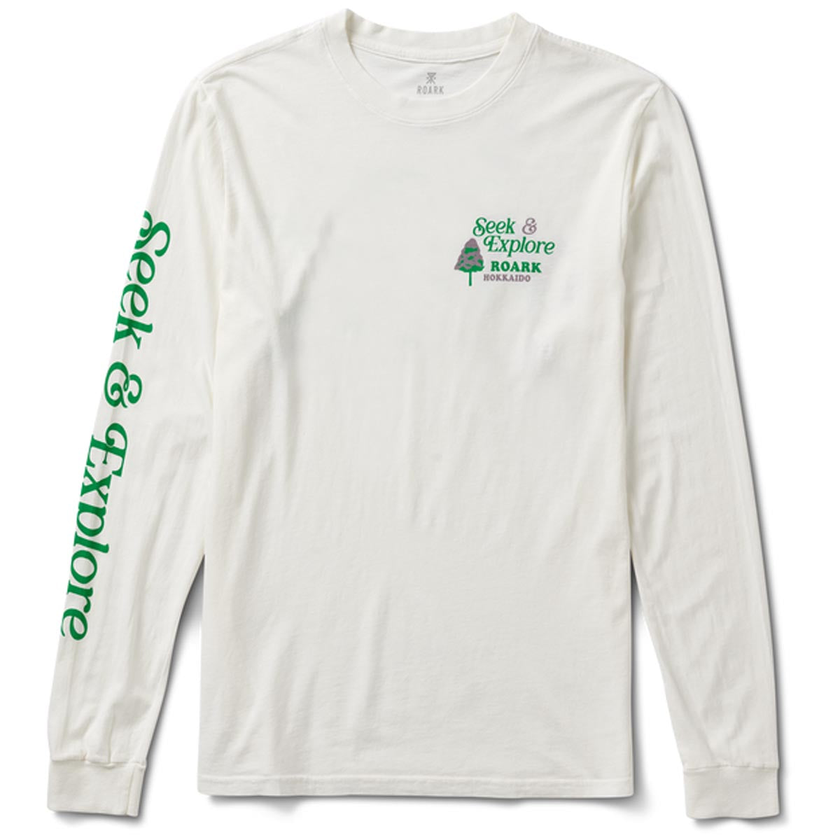 Roark Seek And Explore Hokkaido Long Sleeve T-Shirt - Off White image 1