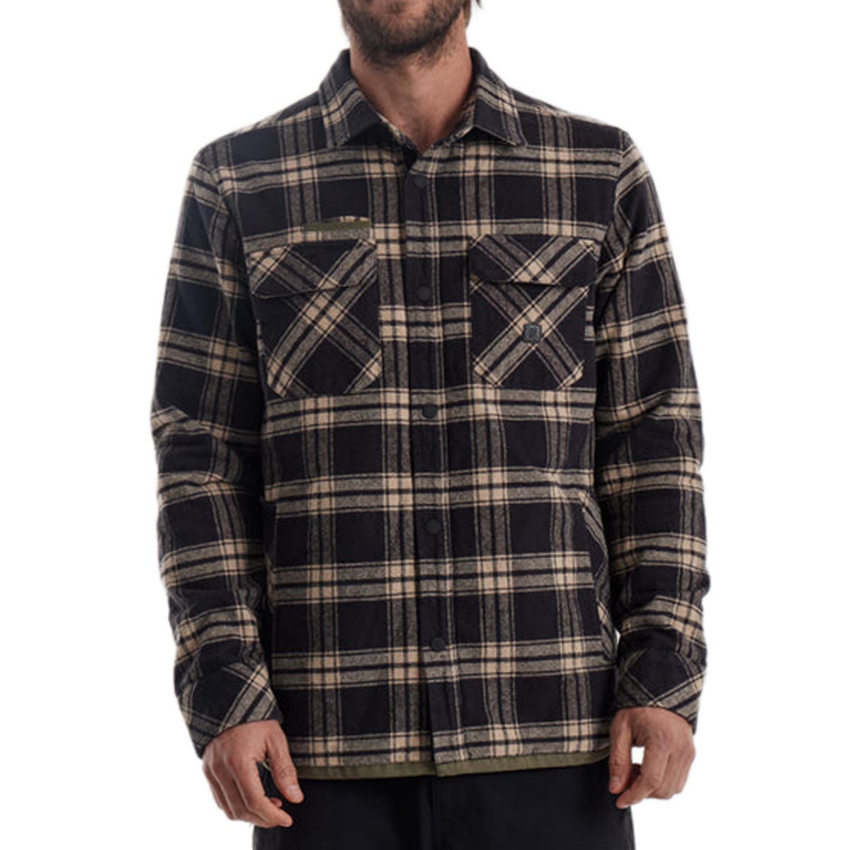 Roark Backwoods Long Sleeve Over Shirt - Black image 1