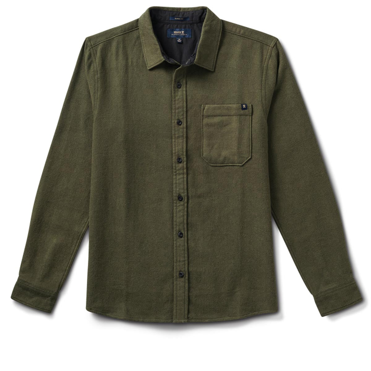 Roark Crossroads Flannel Shirt - Dark Military image 2