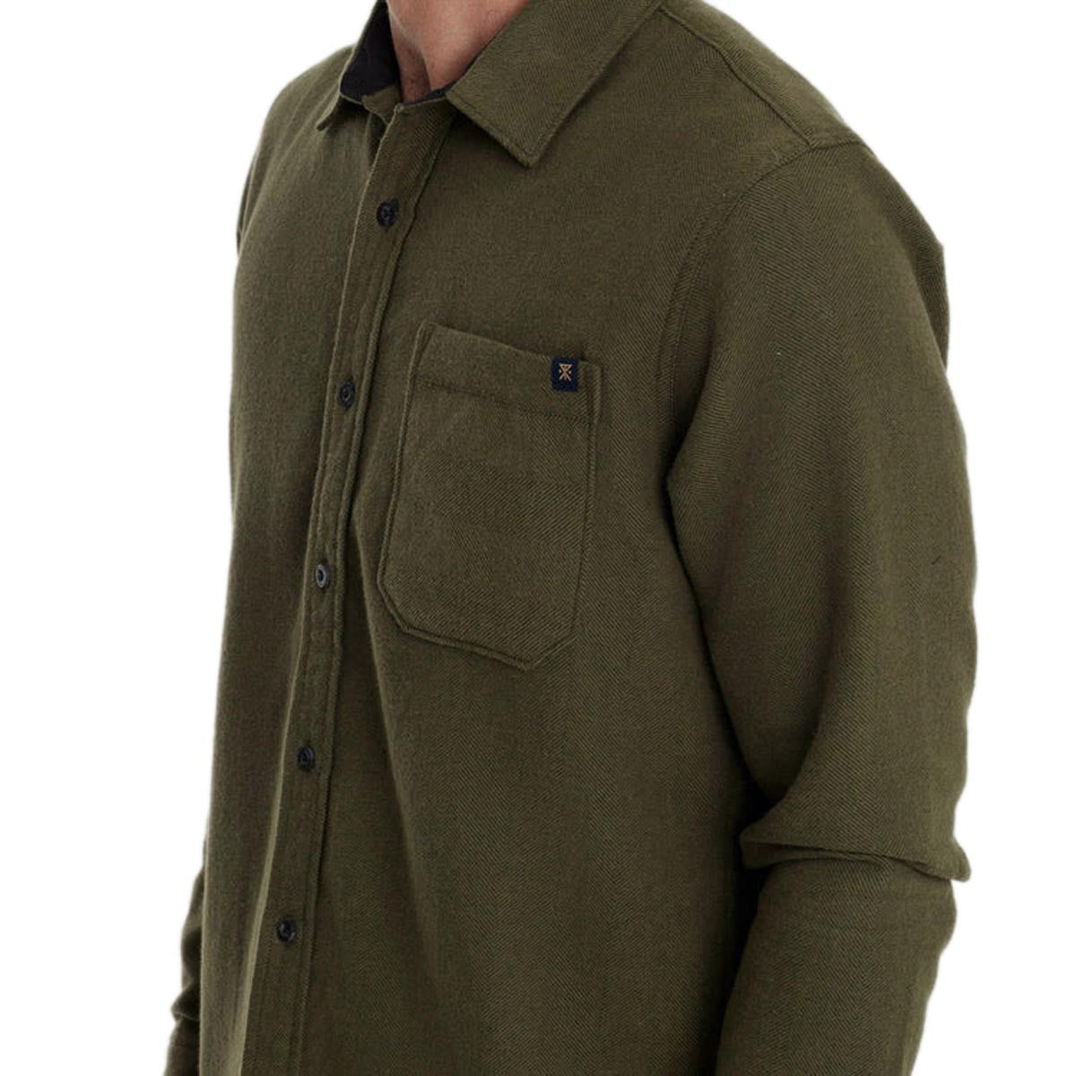 Roark Crossroads Flannel Shirt - Dark Military image 4