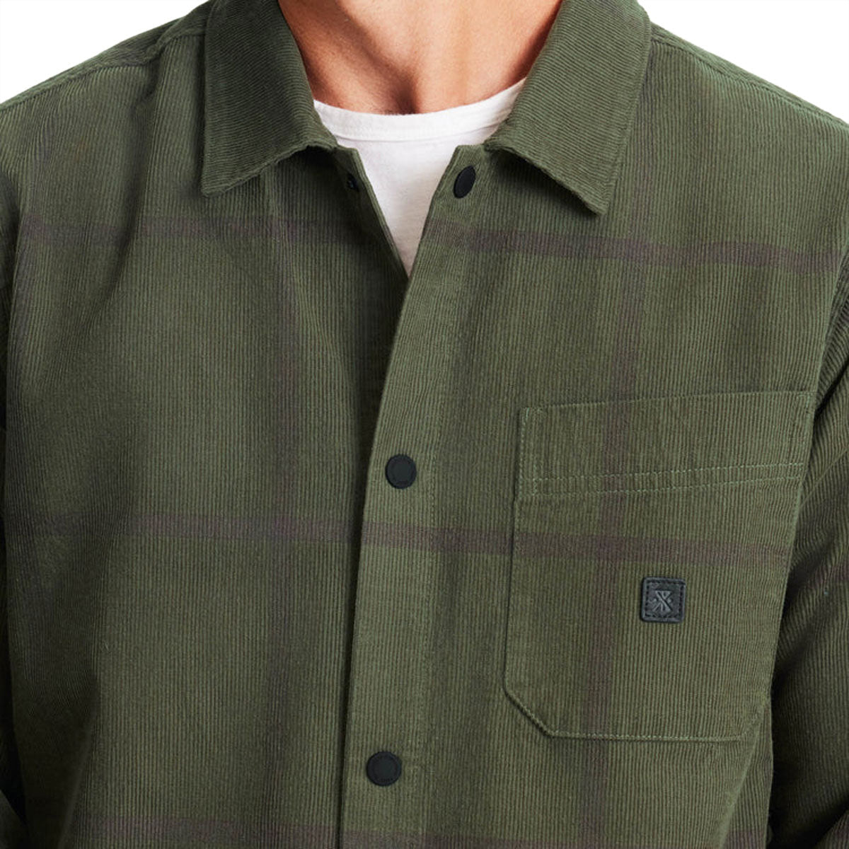 Roark Cordlord Over Shirt - Dark Military image 3