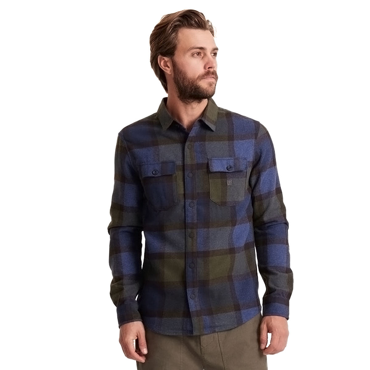 Roark Nordsman Long Sleeve Shirt - Navy Plaid image 1