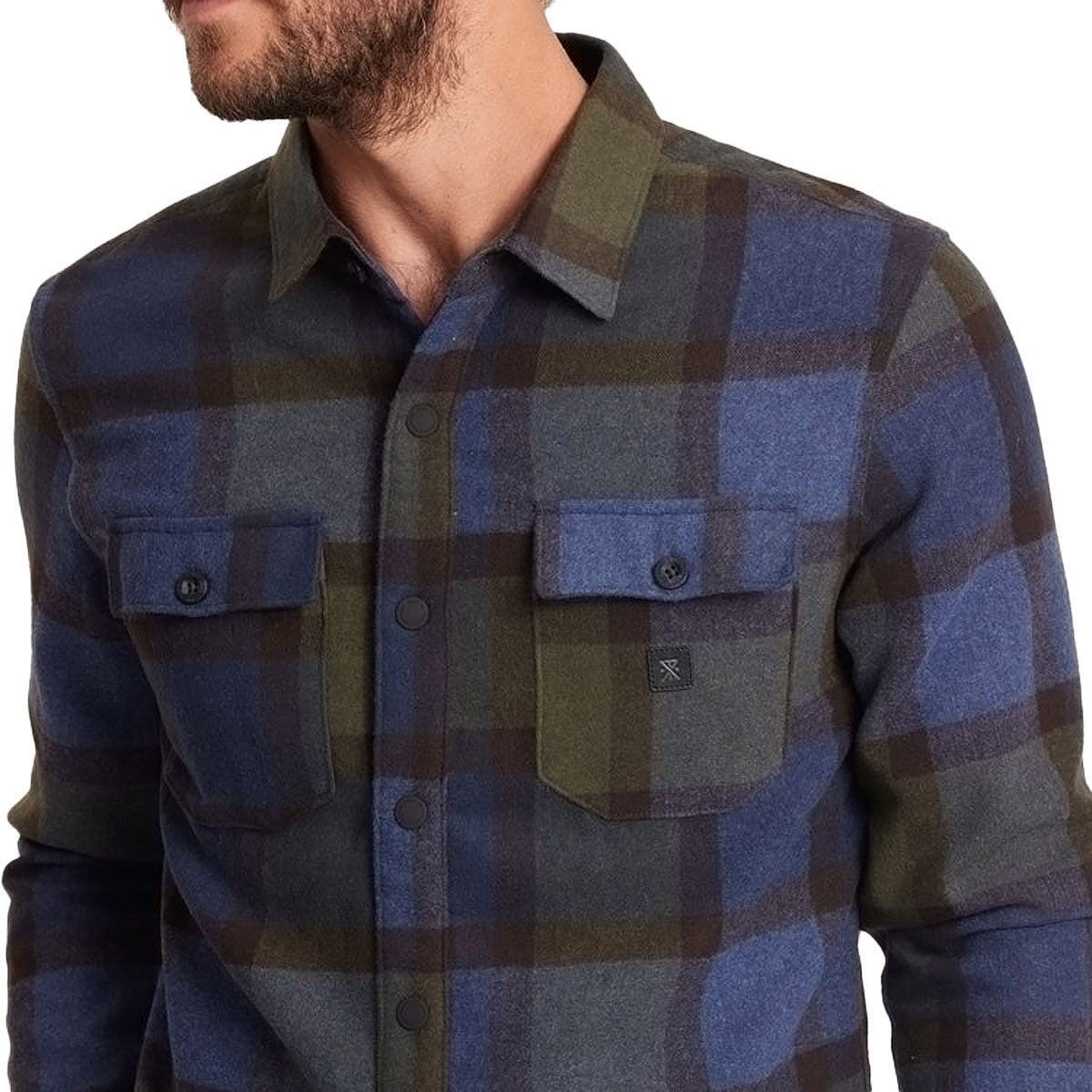 Roark Nordsman Long Sleeve Shirt - Navy Plaid image 3