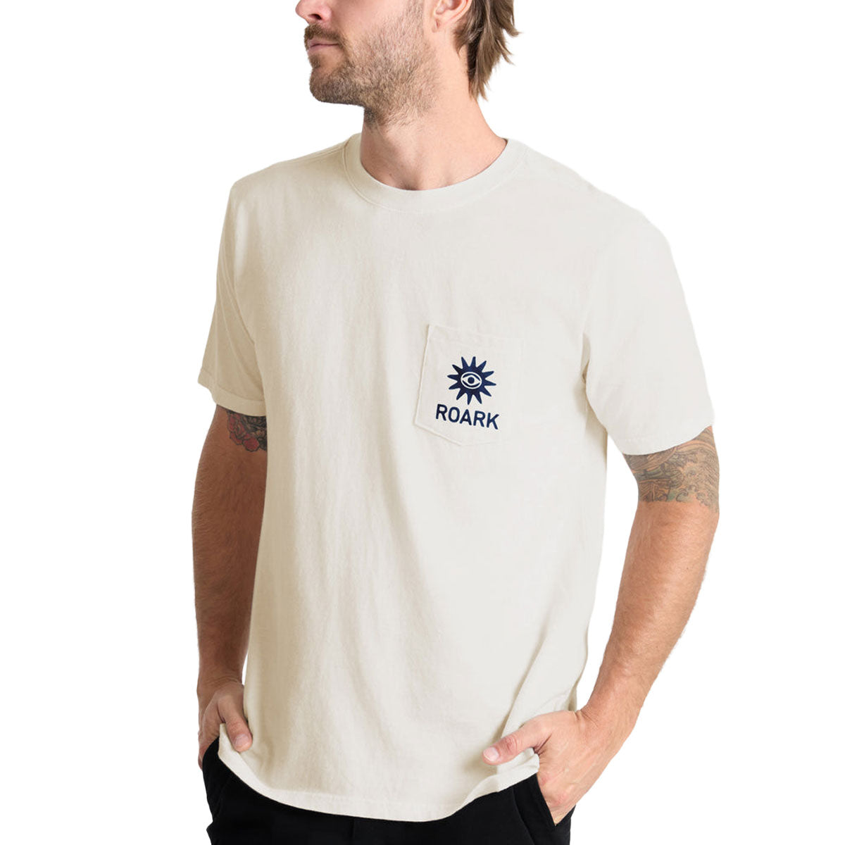 Roark Guideworks Pocket T-Shirt - Off White image 3