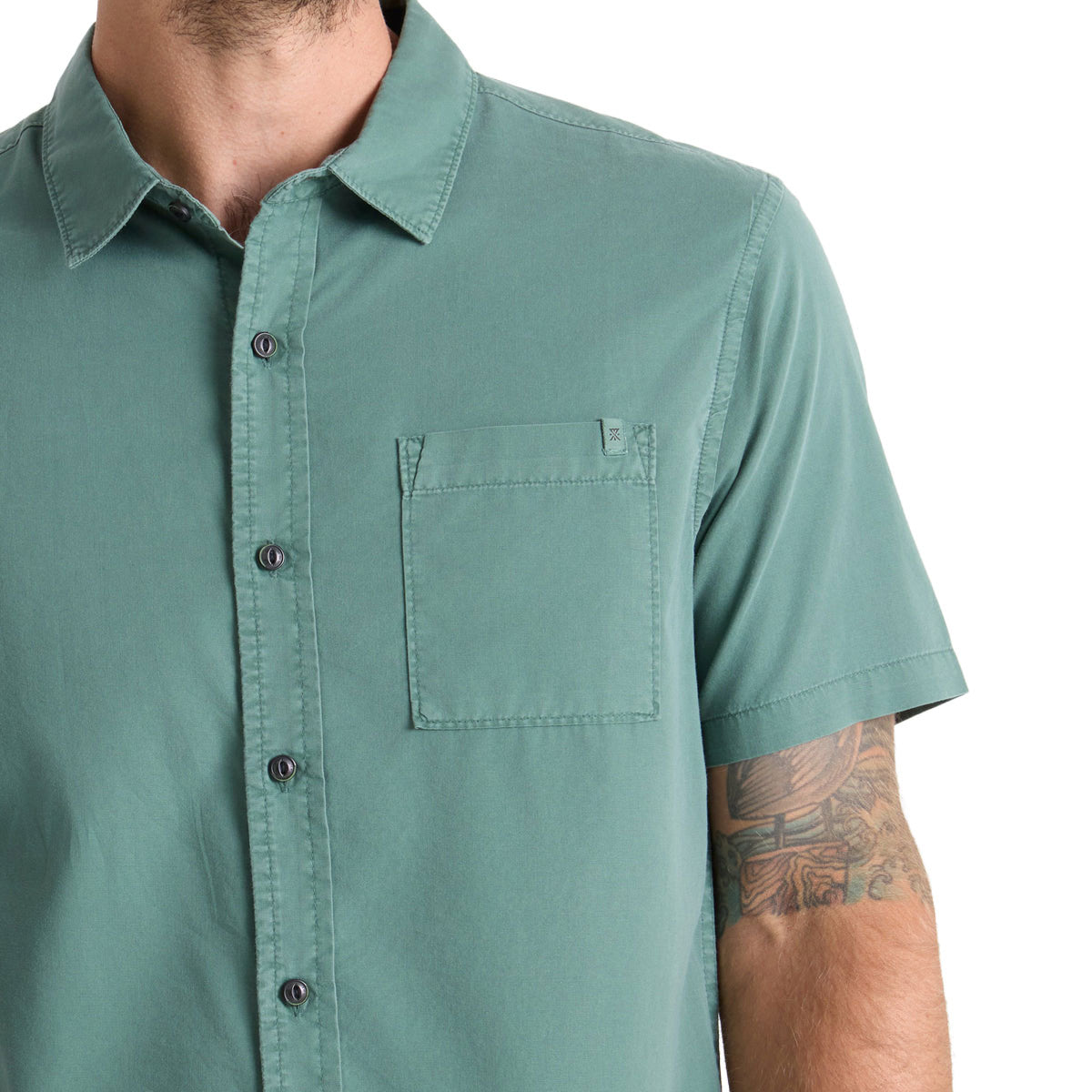 Roark Made To Fade Shirt - Washed Slate Green image 3