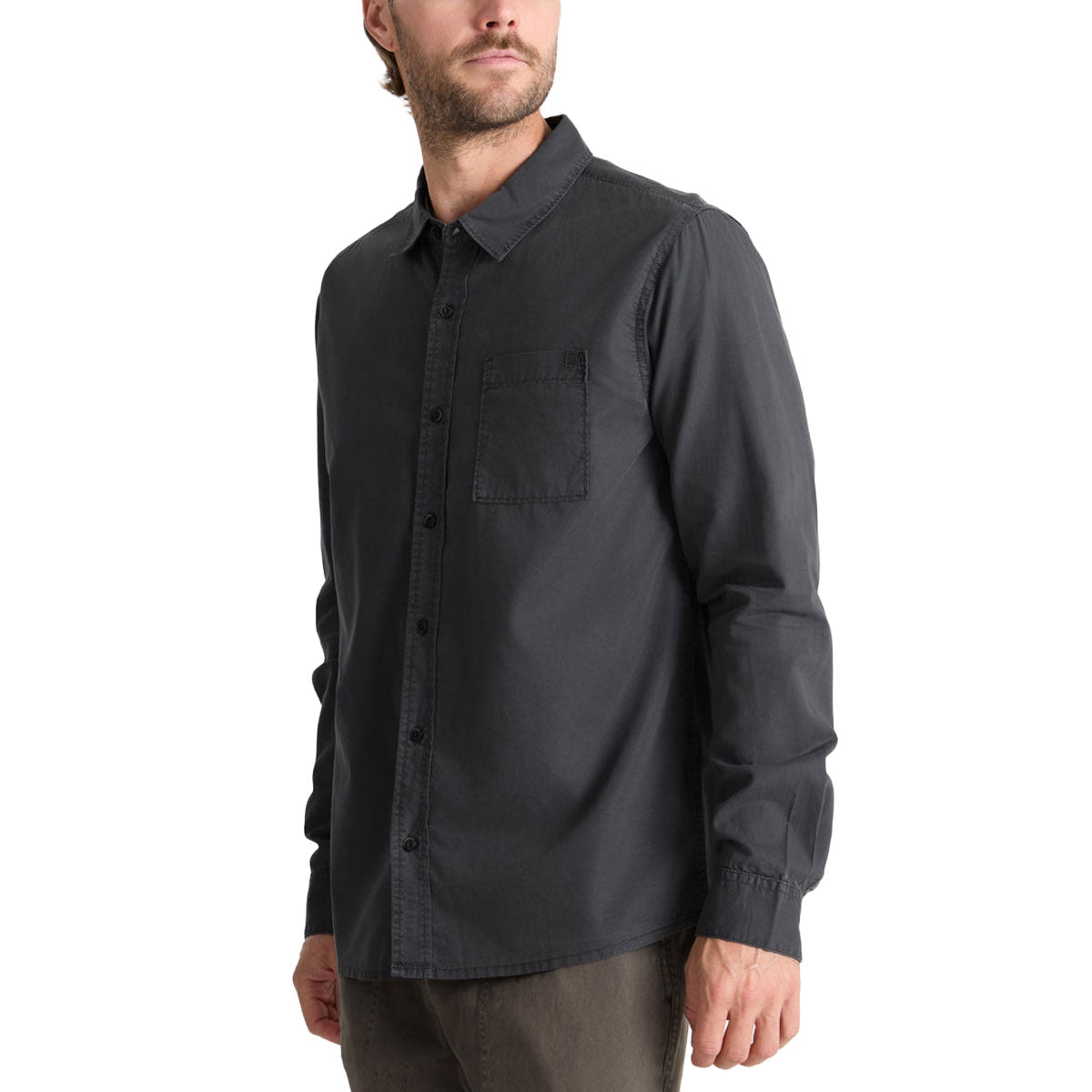 Roark Made To Fade Long Sleeve Shirt - Washed Charcoal image 4