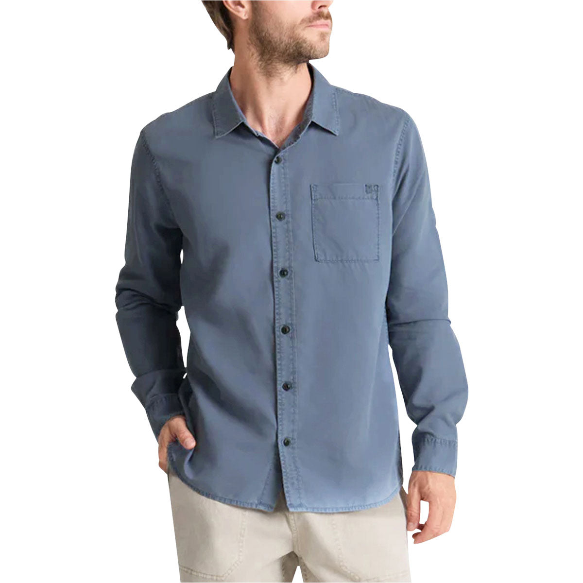 Roark Made To Fade Long Sleeve Shirt - Washed Slate image 3