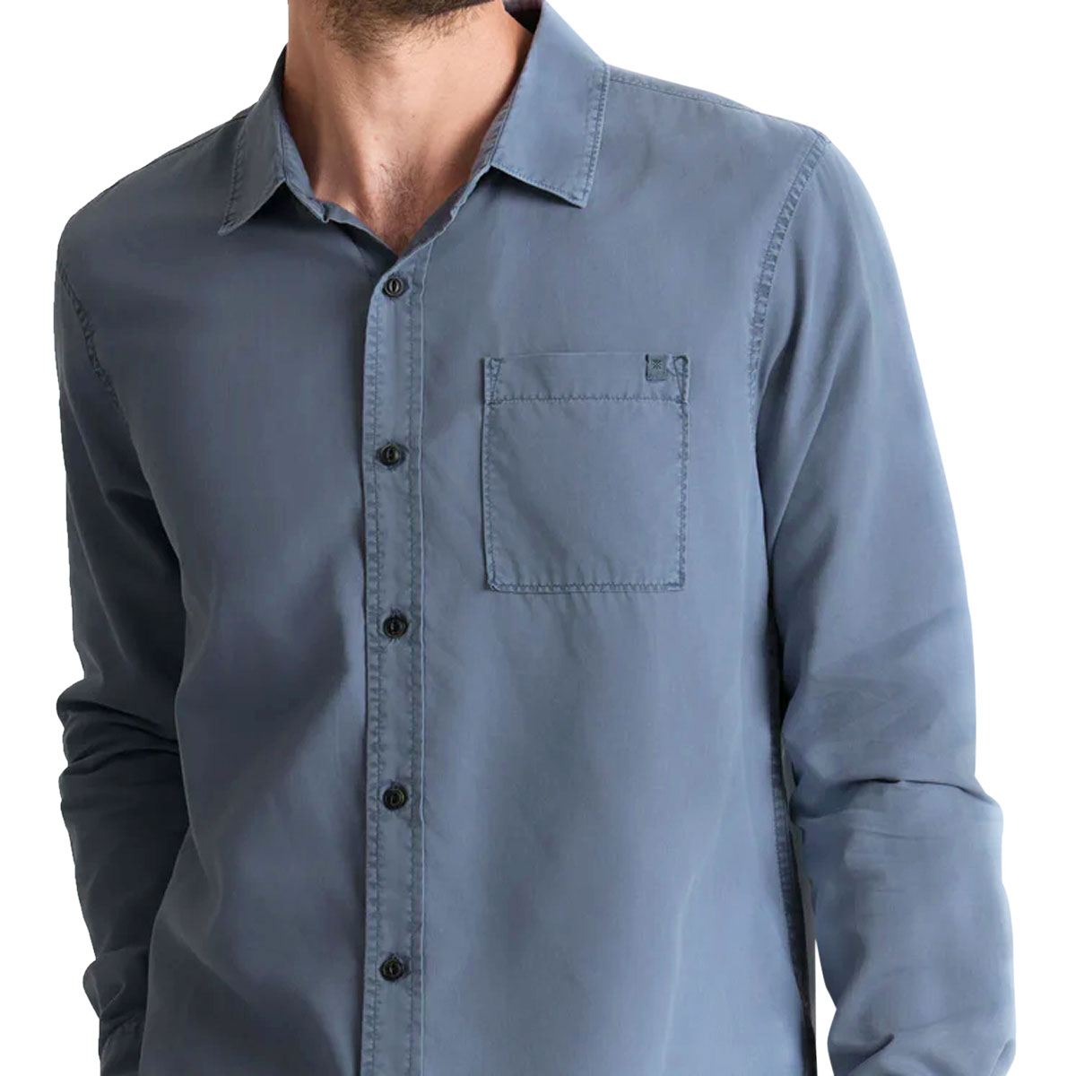 Roark Made To Fade Long Sleeve Shirt - Washed Slate image 5