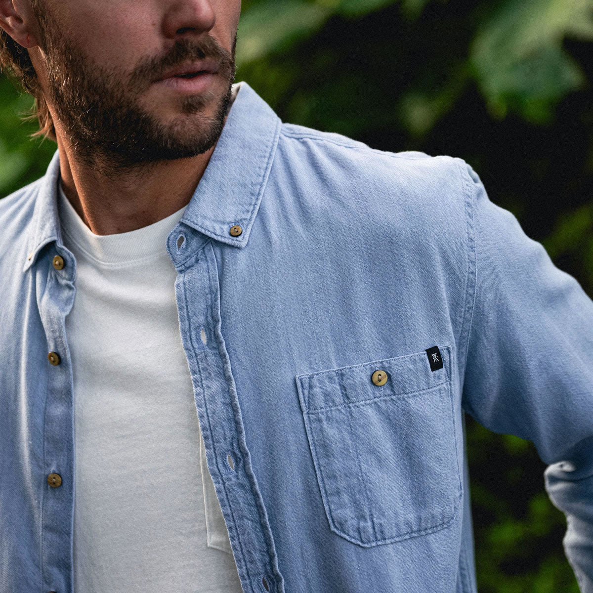 Roark Scholar Long Sleeve Woven Shirt - Bleached image 5