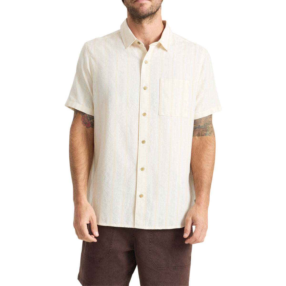 Roark Crosswinds Woven Shirt - Unbleached image 1