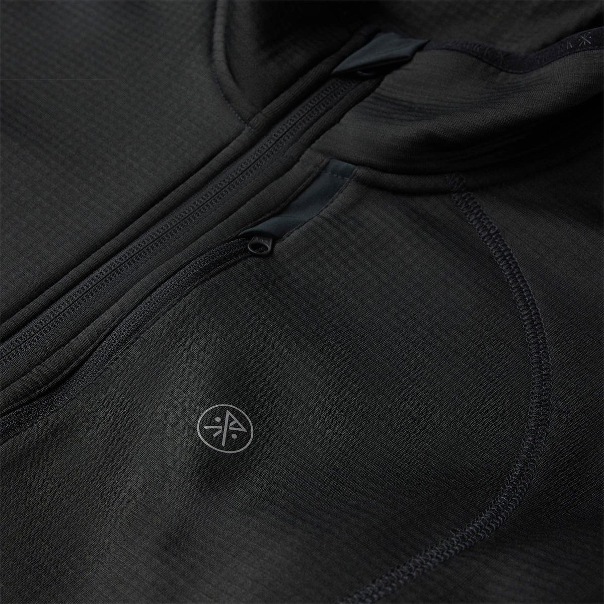 Roark Grid Lock Fleece Hoodie - Black image 5