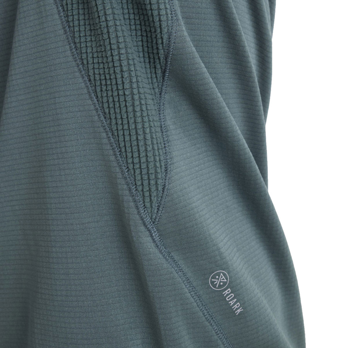 Roark Grid Lock Fleece Hoodie - Dusty Turquoise image 5