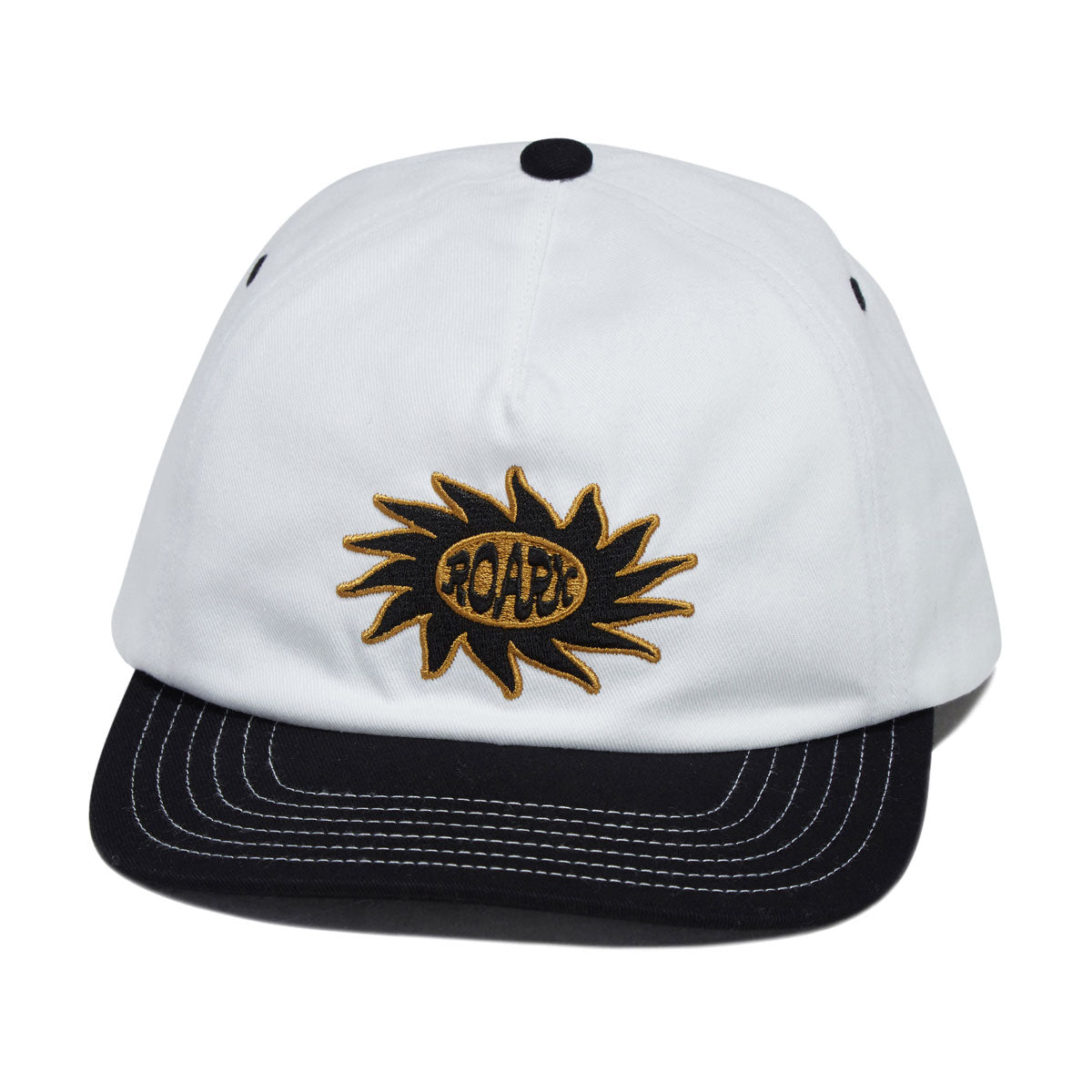 Roark Journey Snapback Hat - White/Black image 1