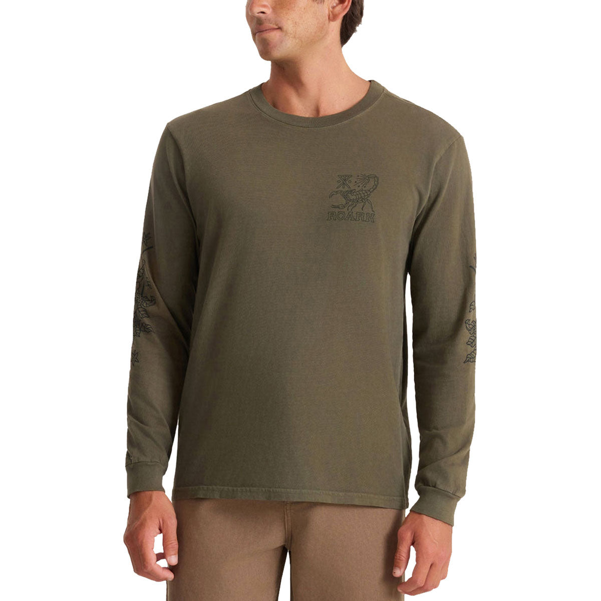 Roark Reading Ritual Long Sleeve T-Shirt - Military image 3