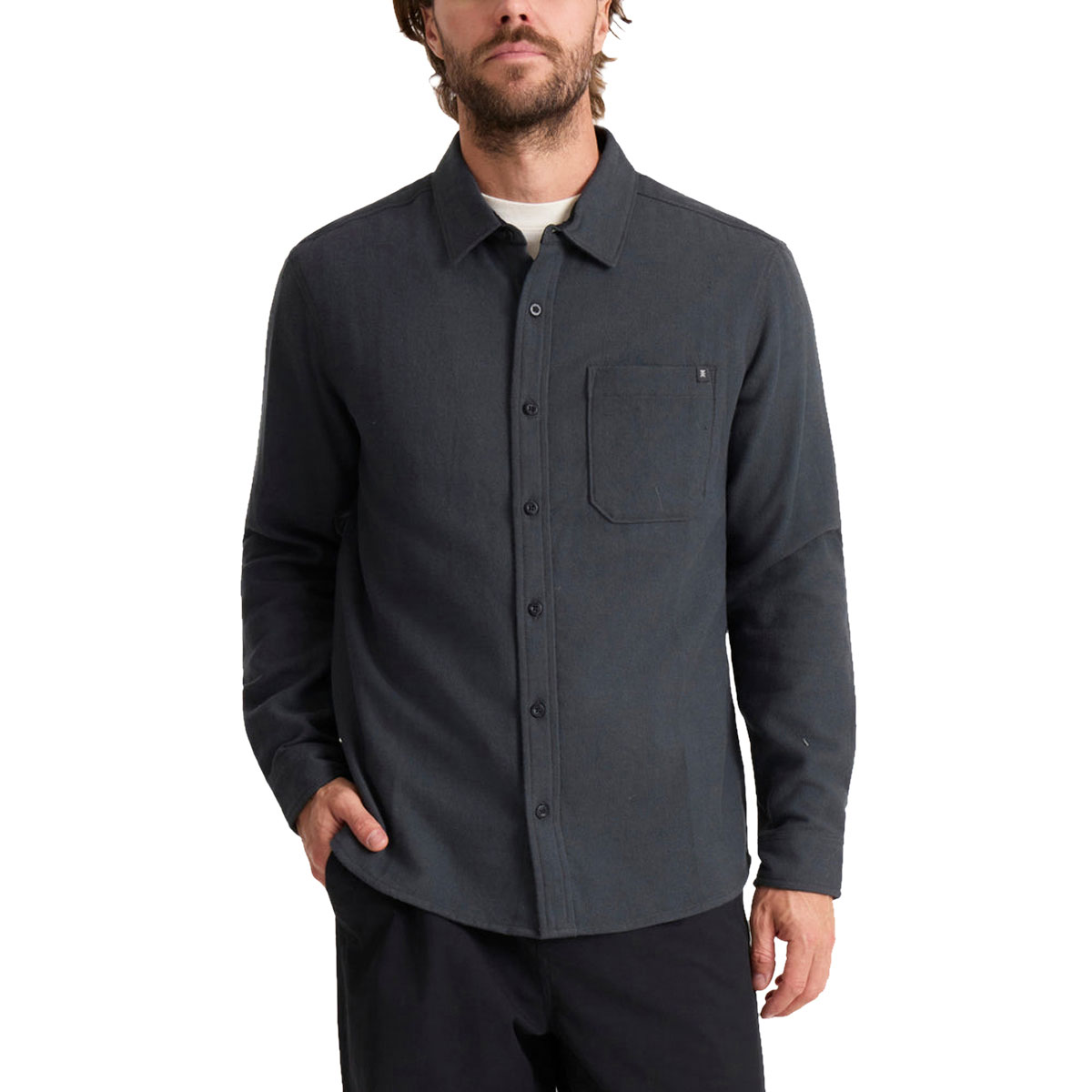 Roark Crossroads Flannel Shirt - Dark Charcoal image 1