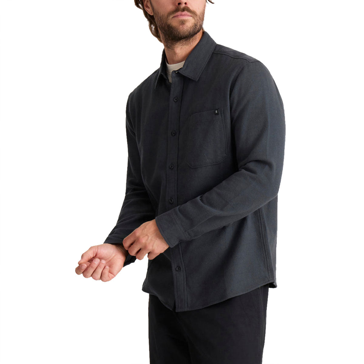 Roark Crossroads Flannel Shirt - Dark Charcoal image 3