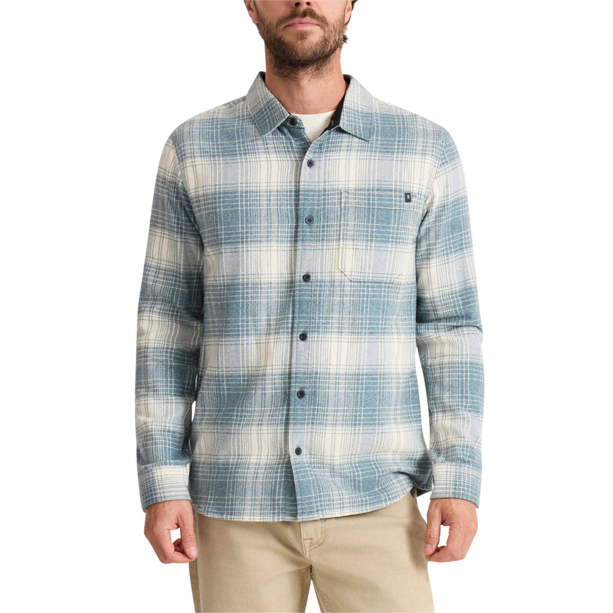 Roark Crossroads Flannel Shirt - Hazy Blue image 2
