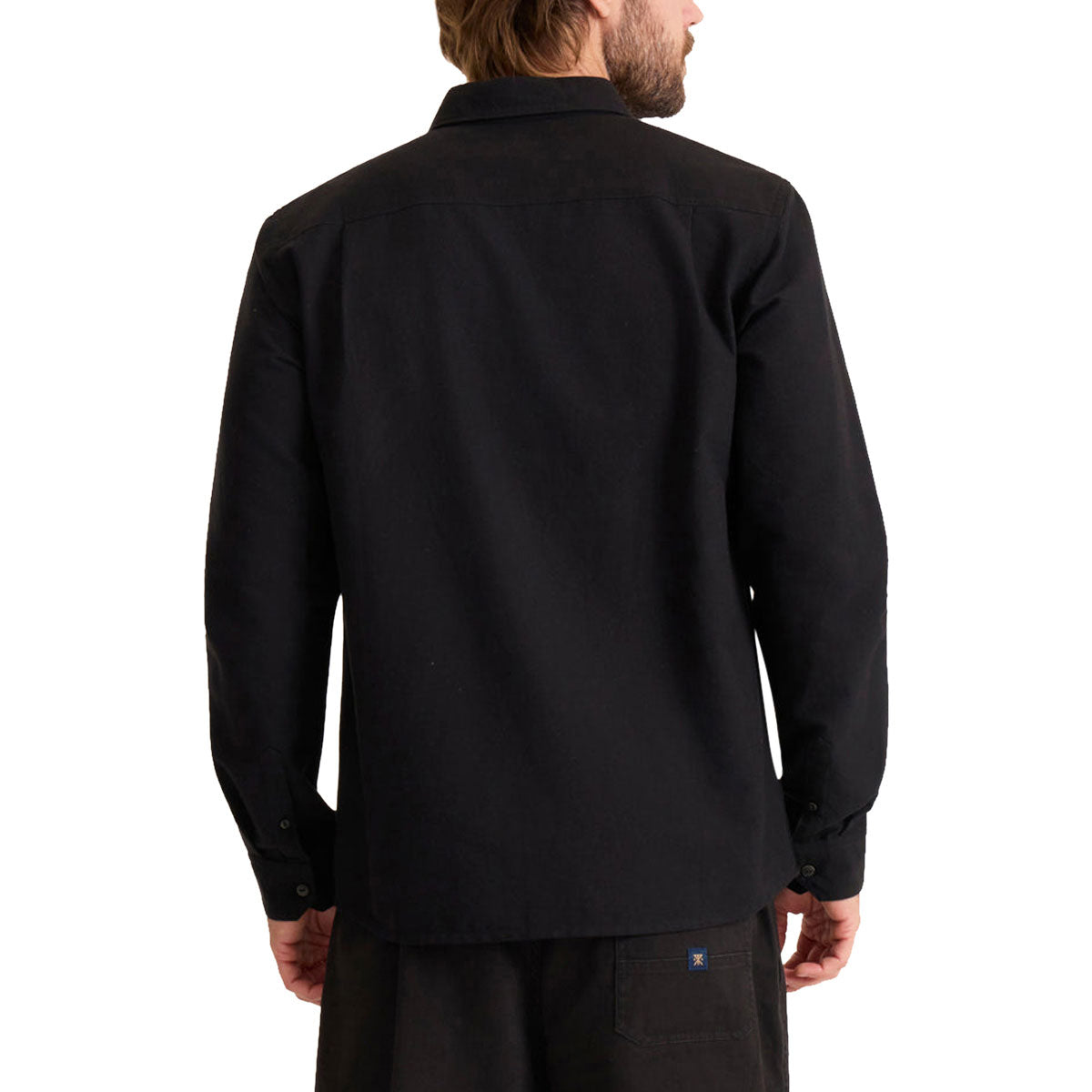 Roark Scholar Long Sleeve Woven Shirt - Solid Black image 2
