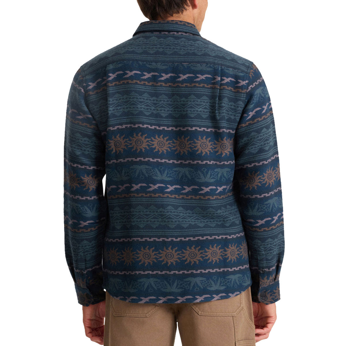 Roark Journey Jacquard Flannel Shirt - Navy image 2