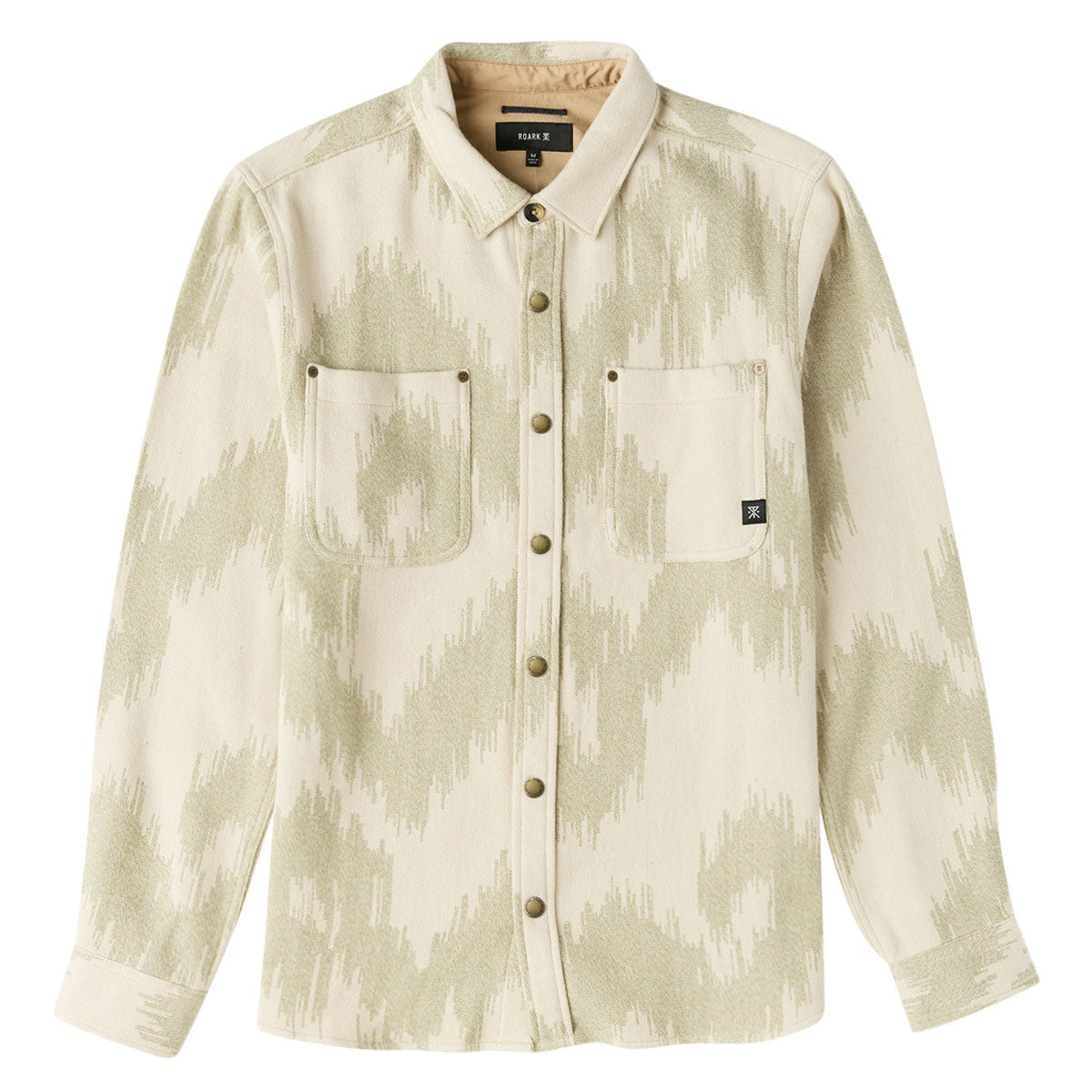 Roark Journey Jacquard Flannel Shirt - Oat image 1