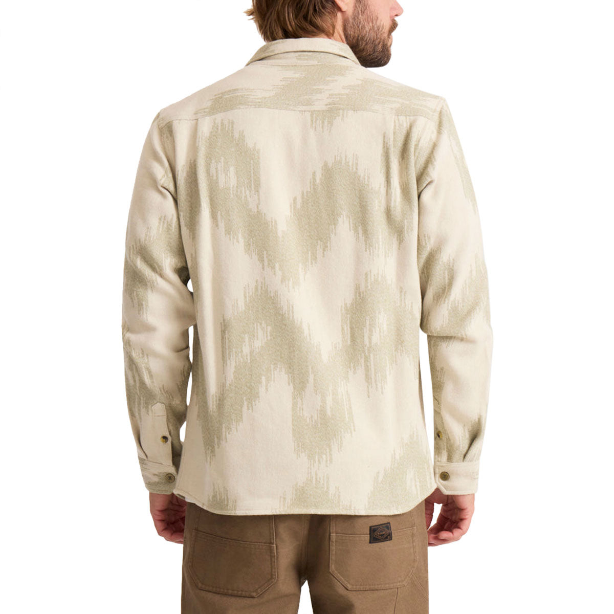 Roark Journey Jacquard Flannel Shirt - Oat image 4