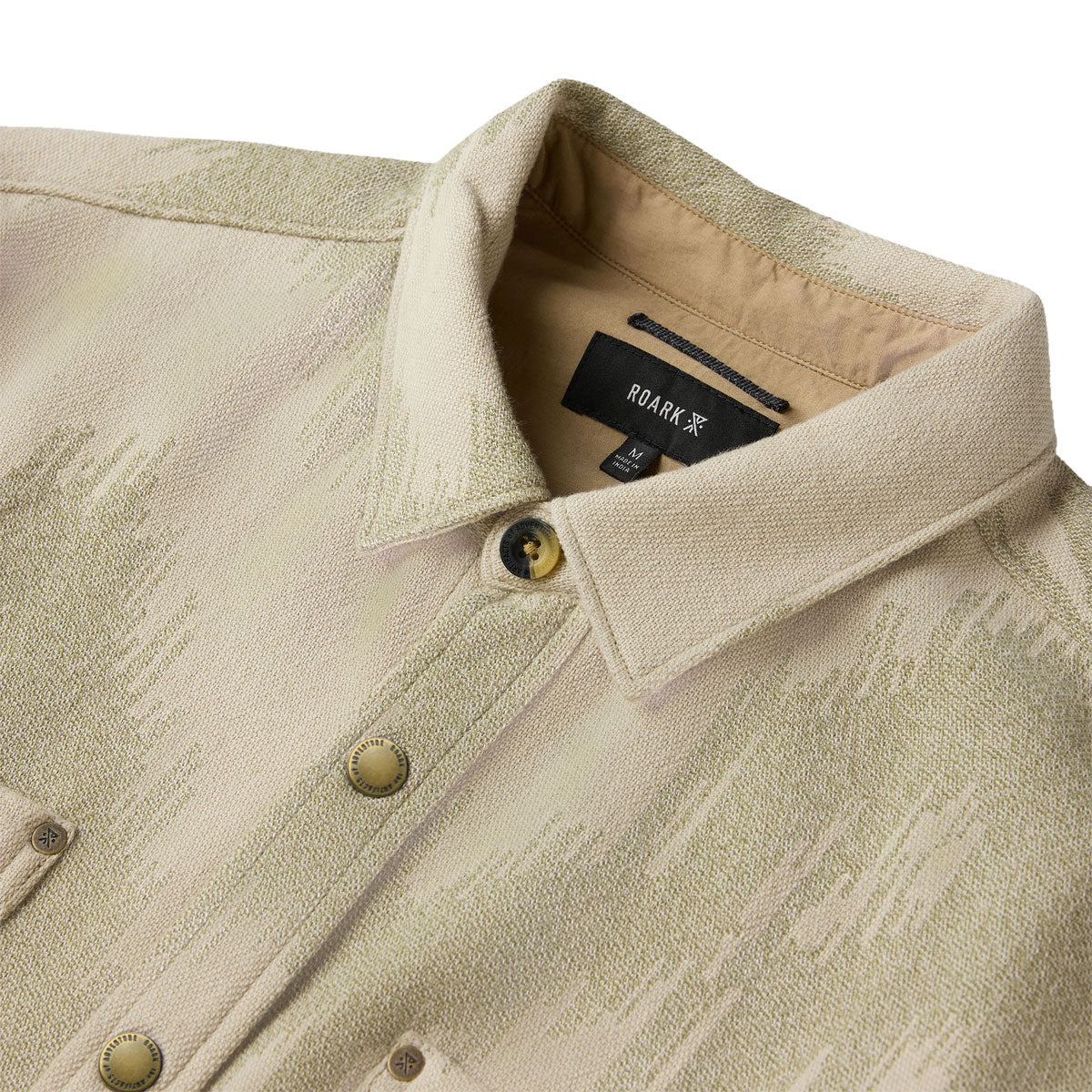 Roark Journey Jacquard Flannel Shirt - Oat image 5