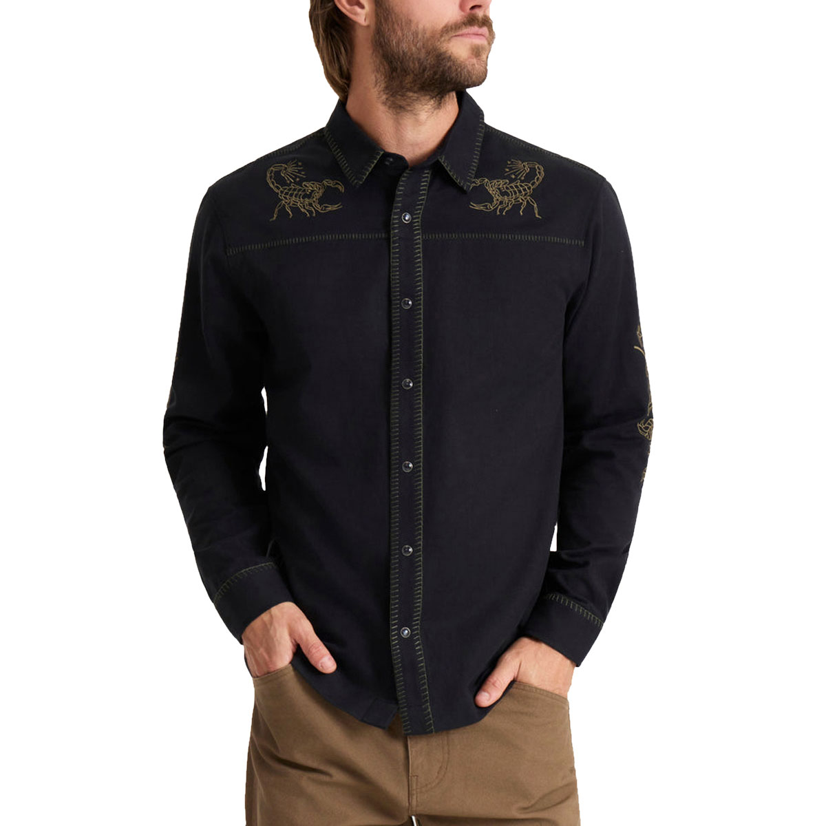 Roark Ritual Range Long Sleeve Shirt - Black image 1