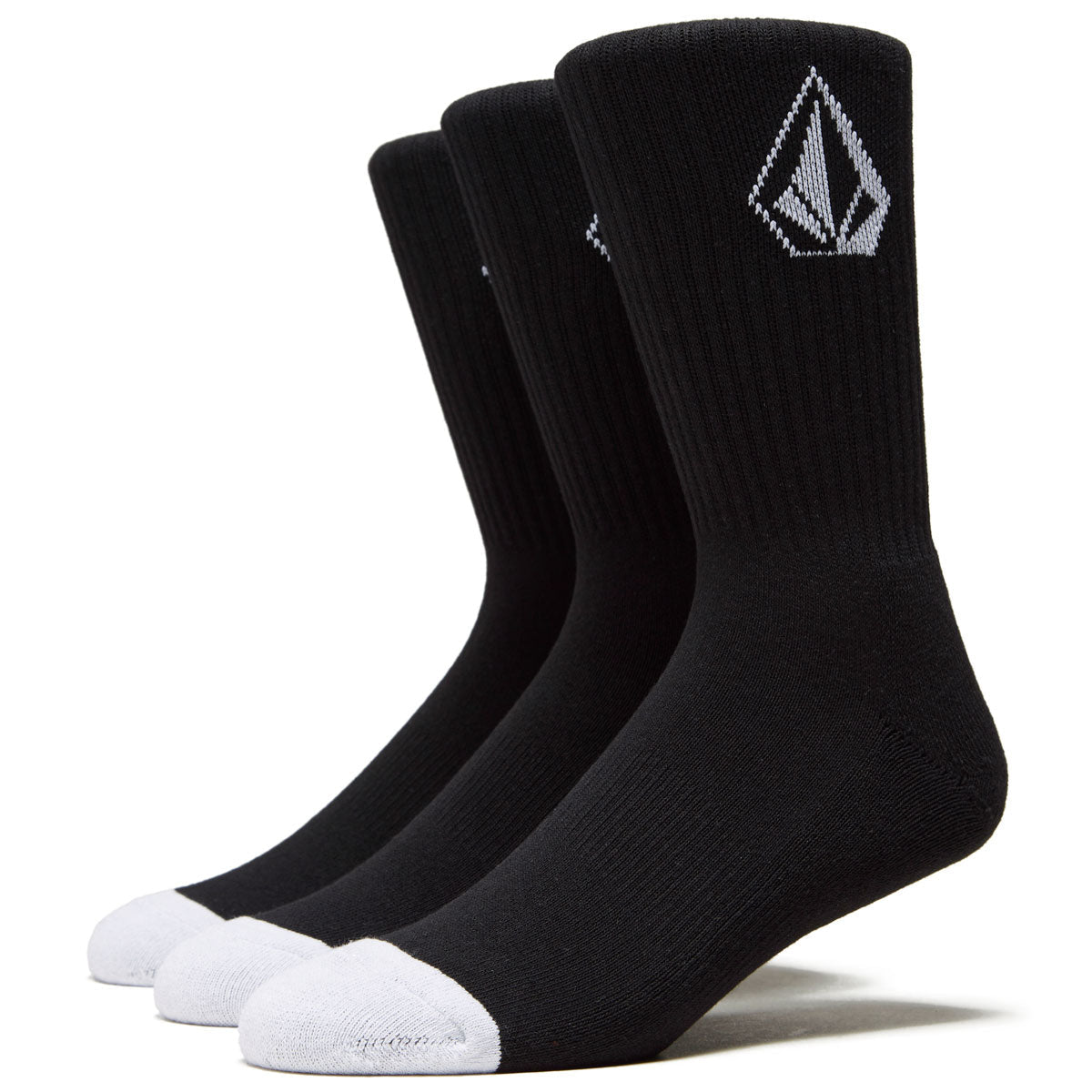 Volcom Full Stone 3 Pack Of Socks - Black image 1