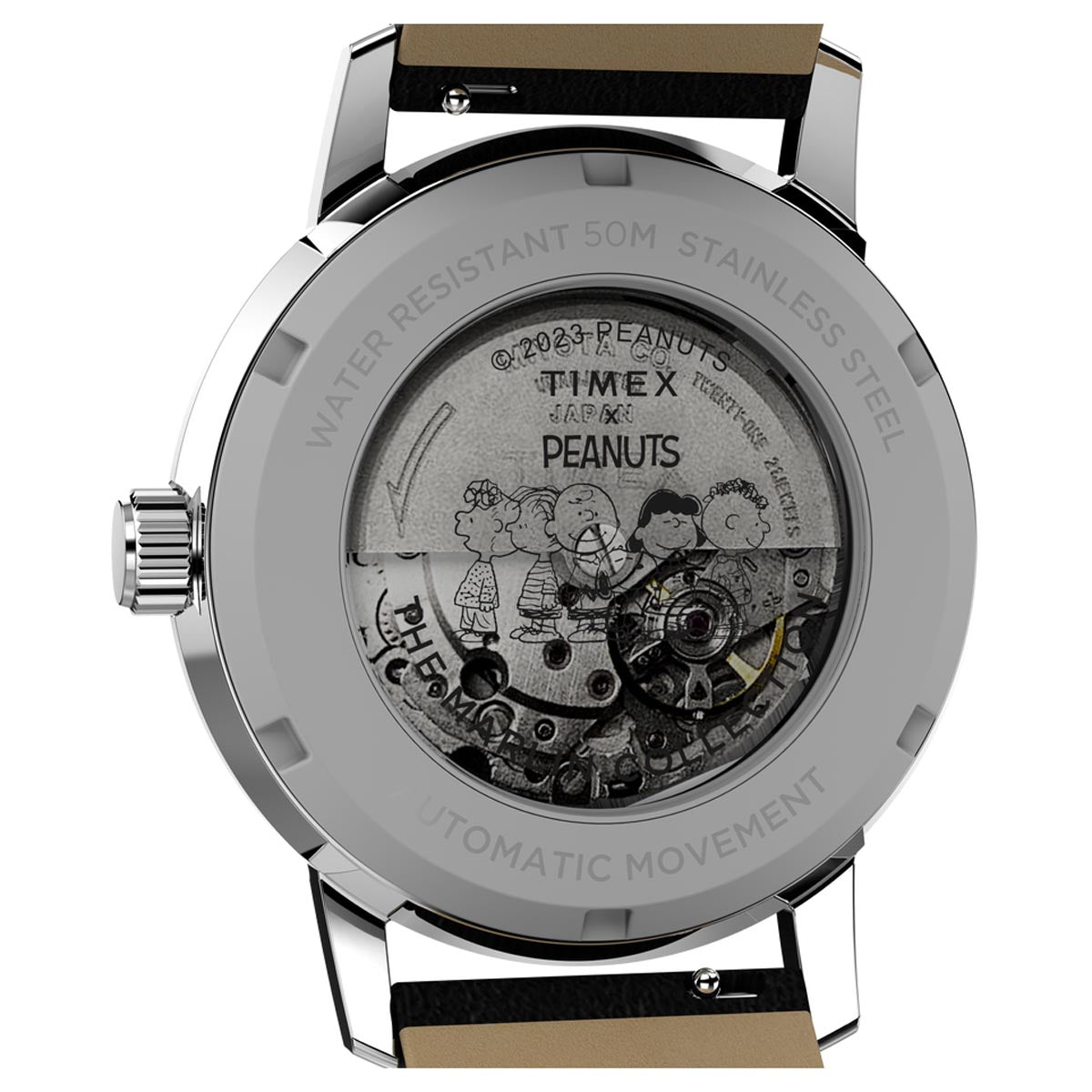 Timex x Peanuts Gangs All Here Marlin Automatic 40mm Watch - Black image 4