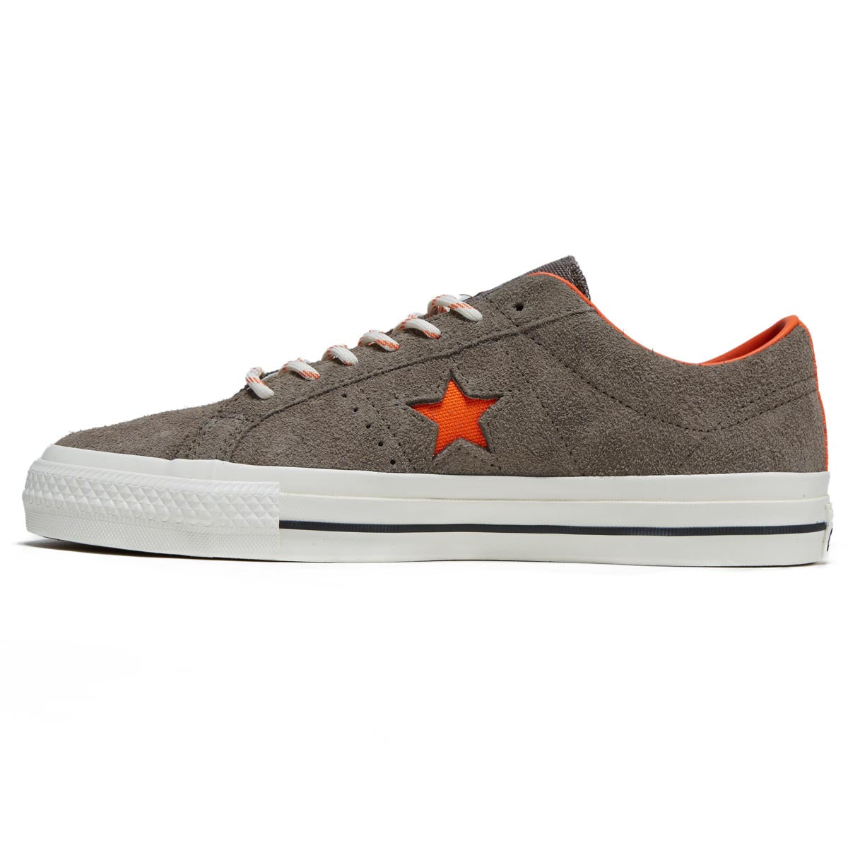 Converse One Star Pro Shoes - Truffle/Converse Orange/Egret image 2