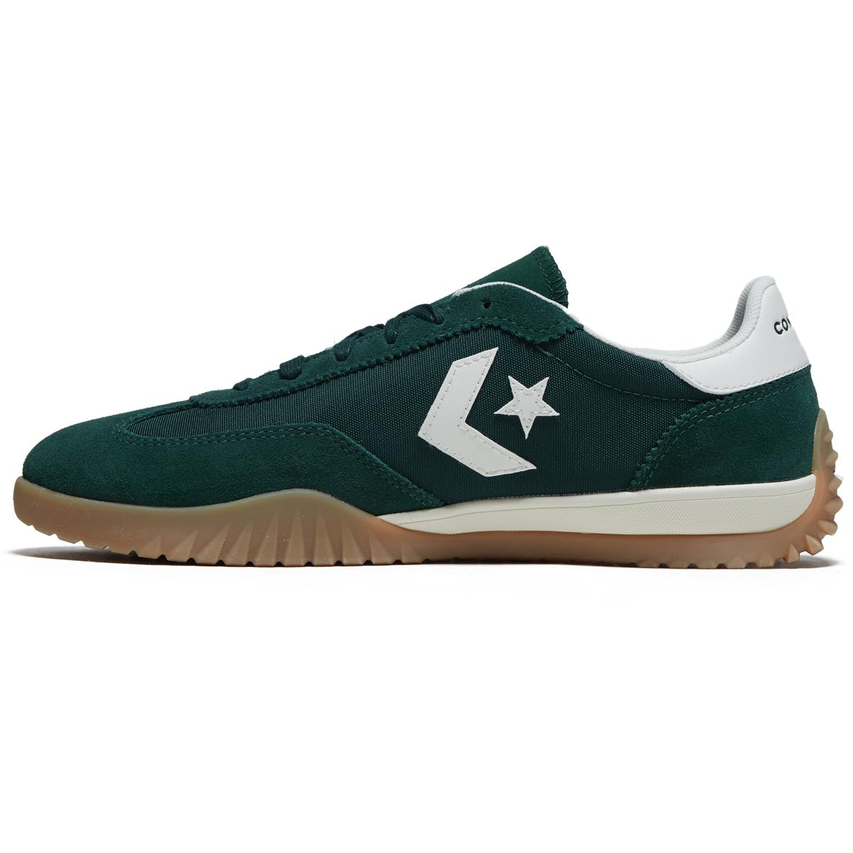 Converse Run Star Trainer Ox Shoes - Green Envy/Egret/White image 2