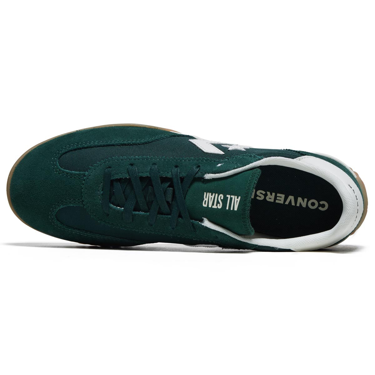 Converse Run Star Trainer Ox Shoes - Green Envy/Egret/White image 3