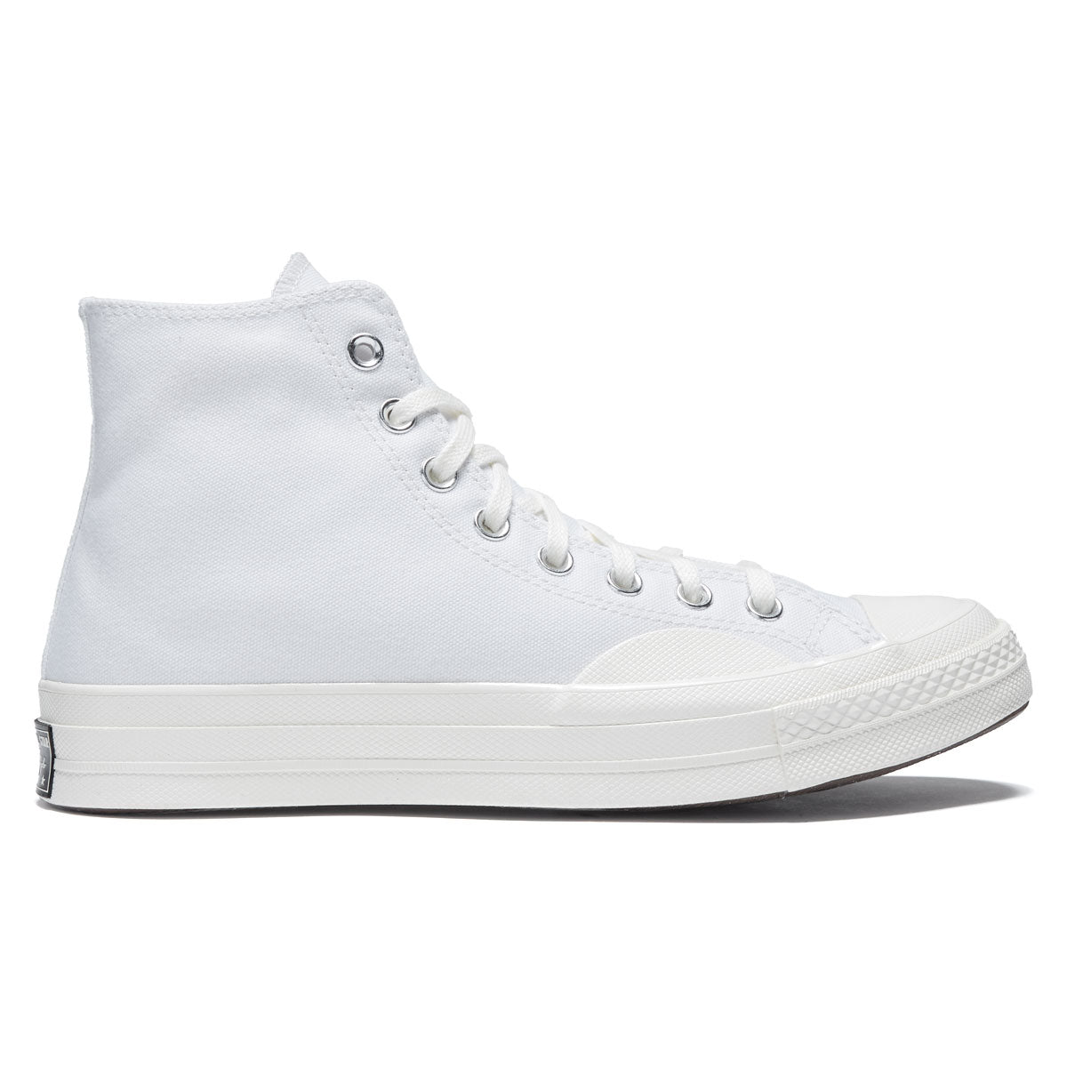 Converse Chuck 70 Hi Textured Shoes - White/Vintage White/Egret image 1