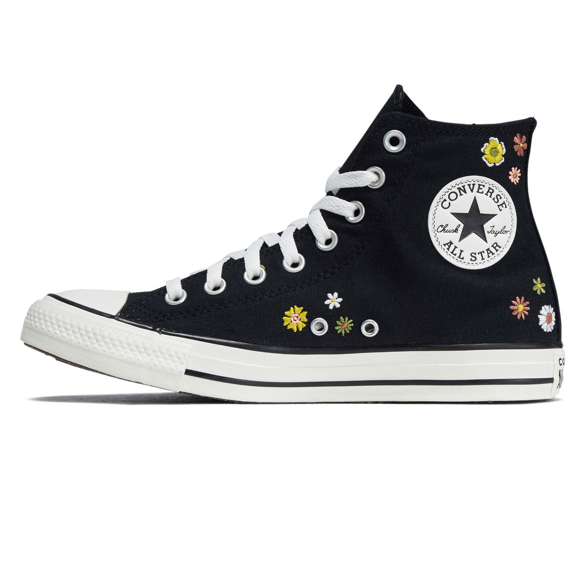 Converse Chuck Taylor All Star Hi Embroidered Florals Shoes - Black/Bright Outlook/All Heat image 2