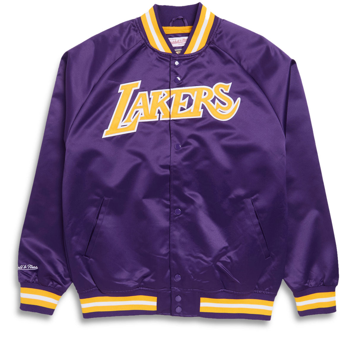 Mitchell & Ness x NBA Lakers Satin Jacket - Purple image 1